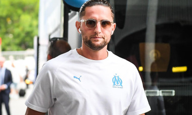 Adrien RABIOT of Marseille during the French championship Ligue 1 football match between Stade Rennais and Olympique de Marseille on 15 August 2025 at Roazhon Park in Rennes, France