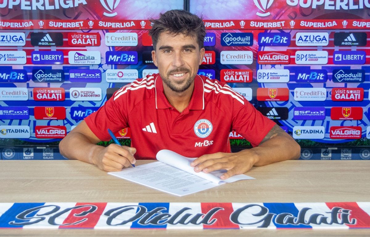 Ce transfer! Oțelul a prezentat un jucător care a fost la Benfica și are 152 de meciuri în prima ligă a Portugaliei