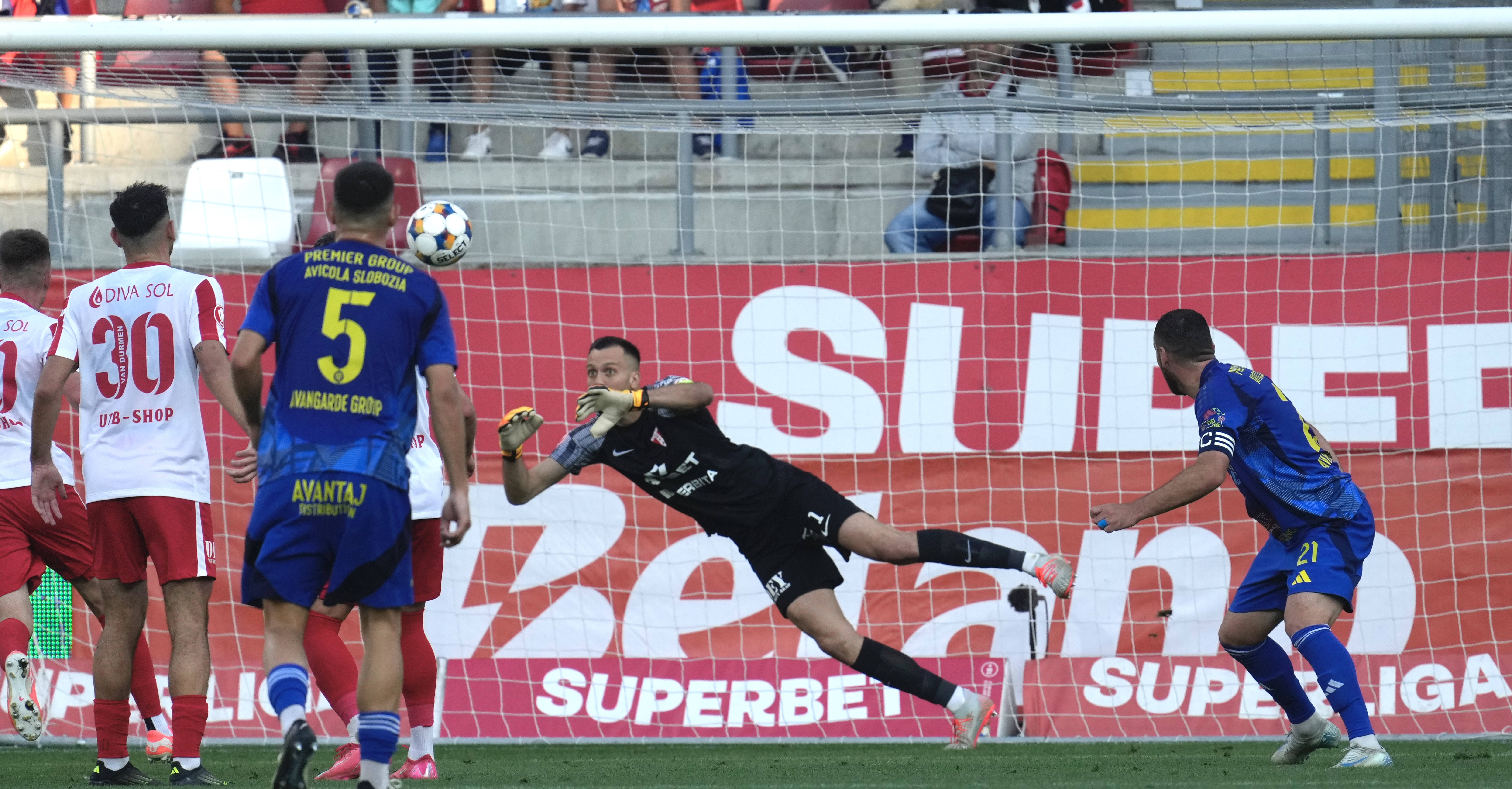 UTA – Unirea Slobozia 1-1. Adrian Mihalcea a ratat în prelungiri victoria în fața fostei sale echipe