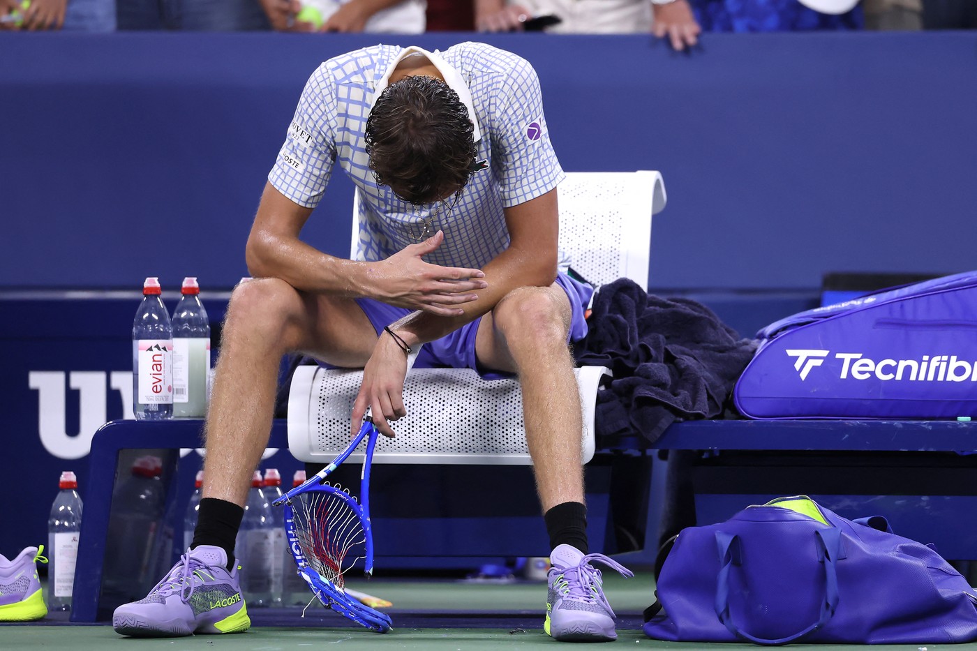 Eliminat în primul tur la US Open și ”complet devastat”, Daniil Medvedev a oferit imagini cum rar se văd