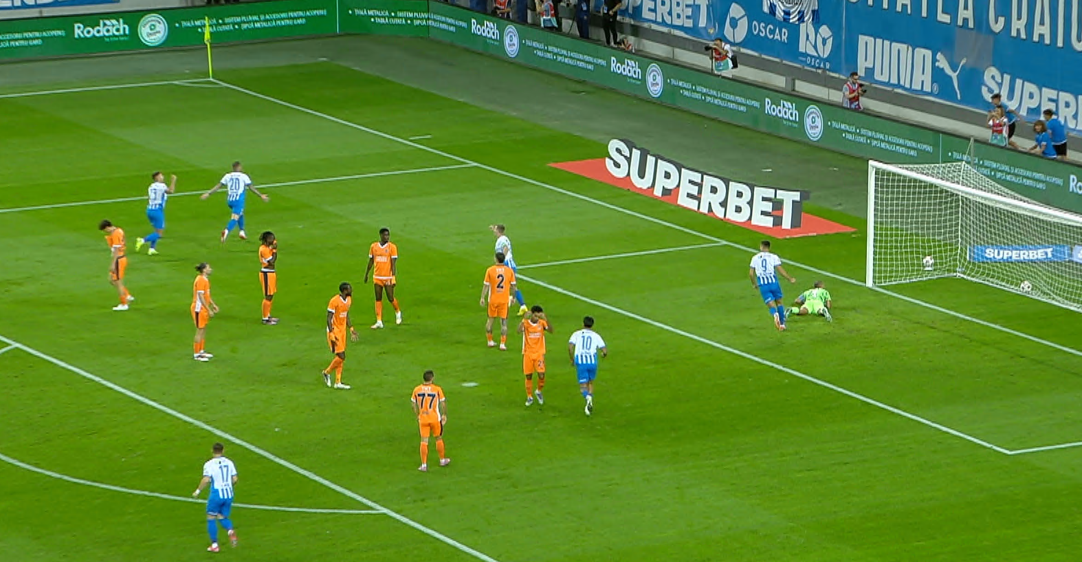 Universitatea Craiova - Istanbul Bașakșehir 2-1, ACUM, DGS 1. GOOL! Oltenii preiau conducerea