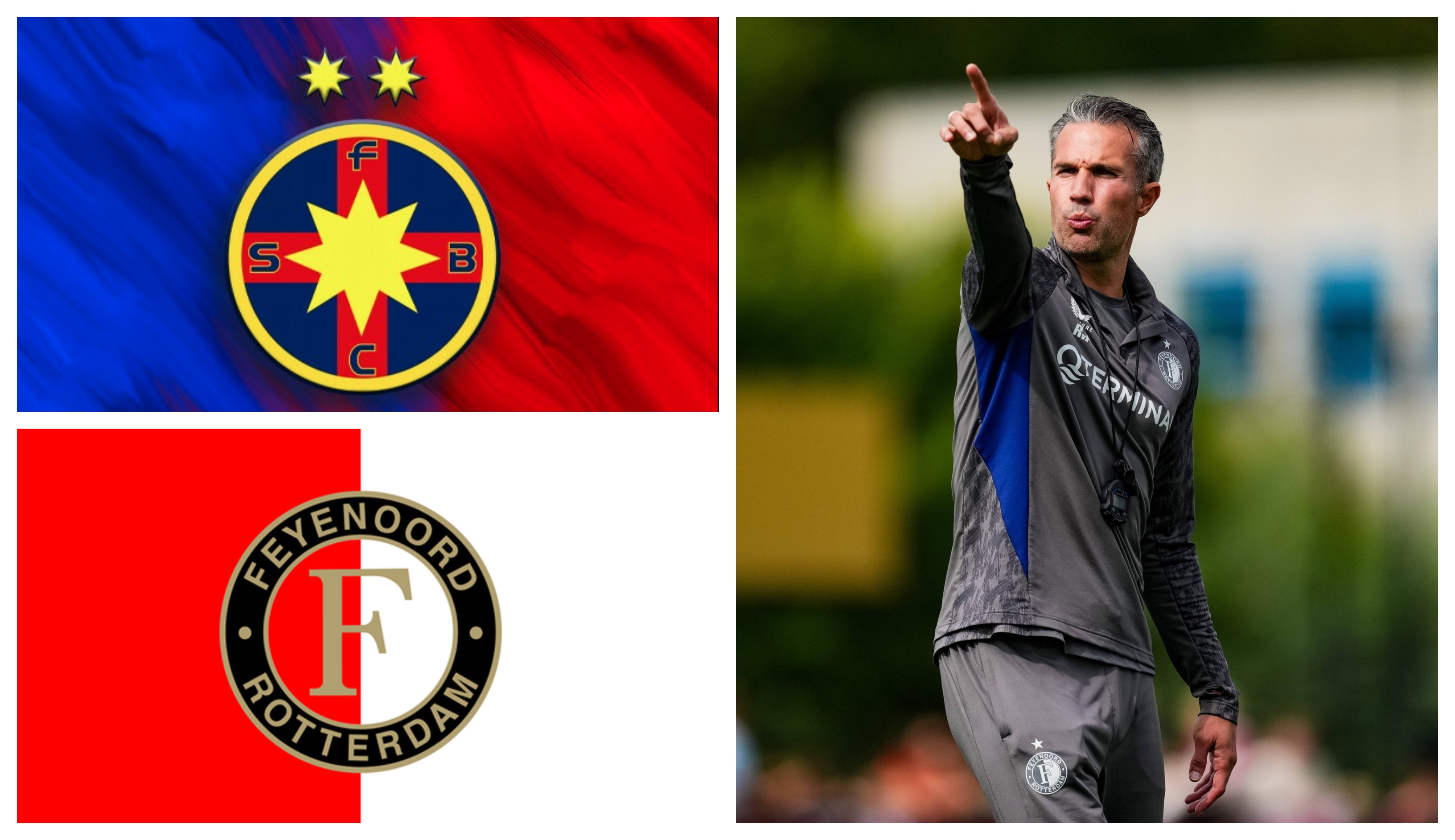 Reacția lui Robin van Persie, după ce a aflat peste cine va da în Europa League. FCSB va juca acasă cu Feyenoord