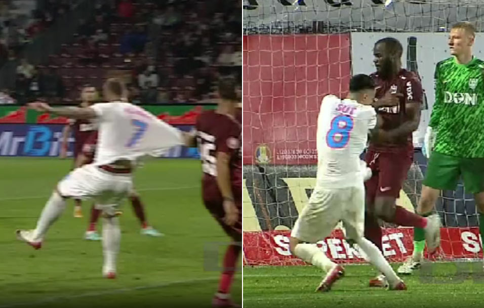 Controversă uriașă: FCSB a cerut două penalty-uri cu CFR! Ce arată reluările la fazele cu Alibec și Șut
