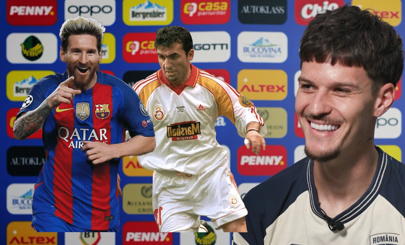 Dennis Man a fost pus să aleagă între Gică Hagi și Lionel Messi! Răspuns surpriză al fotbalistului