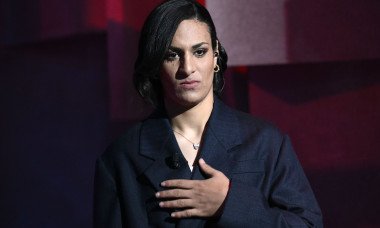 Algerian Olympic boxing champion Imane Khelif attends Italian TV show in Rome, Italy - - 11 Nov 2024