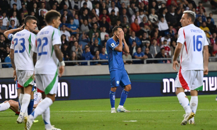 Eliel Peretz (Israel) during the UEFA European 2026 - Qualifying round - Matchday 6 between Israel vs. Italy on 08 October 2025 at the Nagyerdei Stadion, Debrecen, Hungary