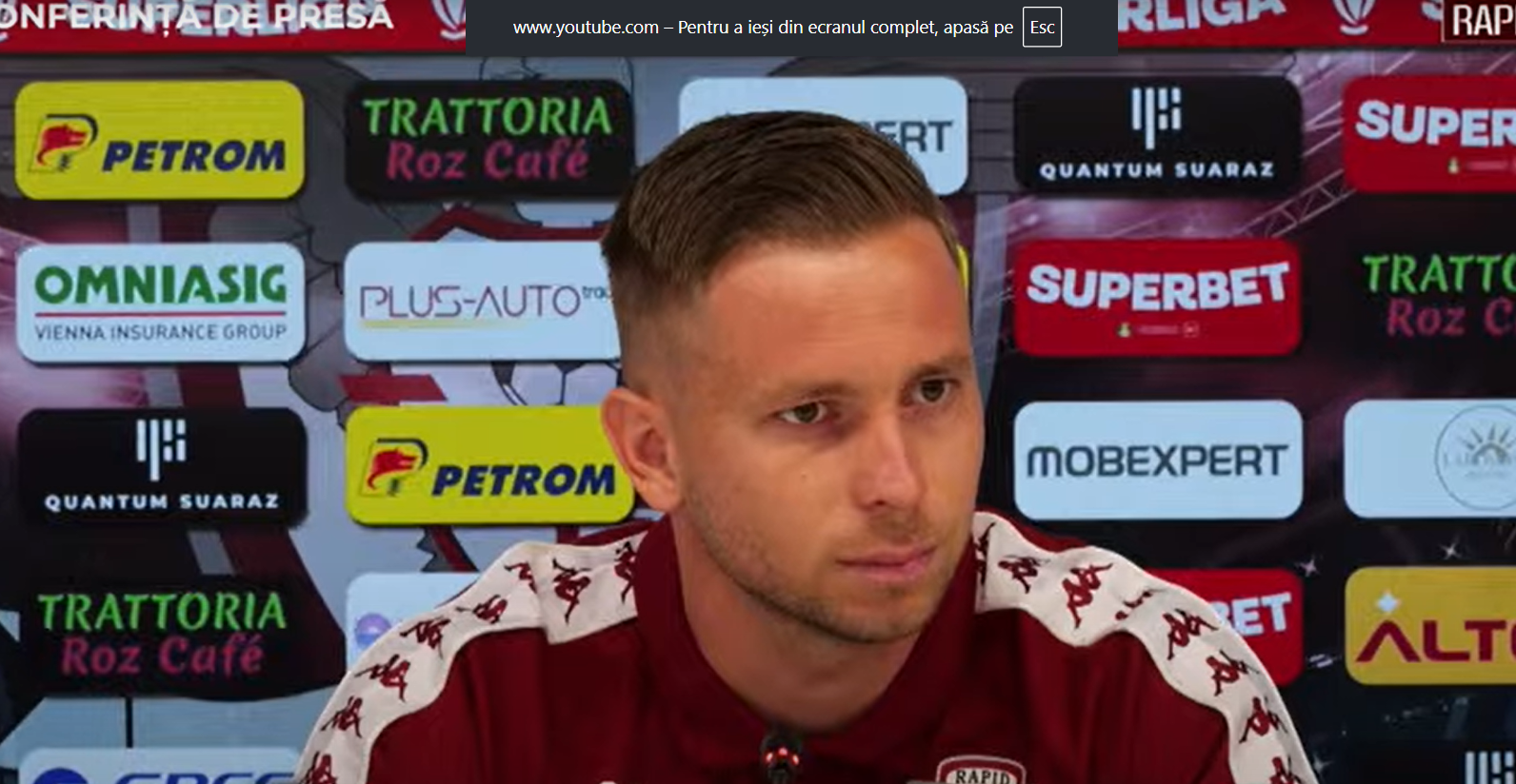 Răzvan Onea, categoric înainte de ”U” Cluj - Rapid: ”Noi nu am pierdut niciun meci”