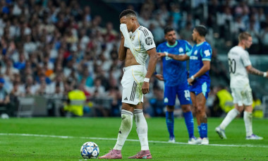Goal of Kylian Mbappe of Real Madrid CF during the UEFA Champions League match between Real Madrid CF and Olimpique Marsella, on September 16, 2025 - 16/09/2025 - Spain / Madrid / Madrid - LGM / Le Pictorium