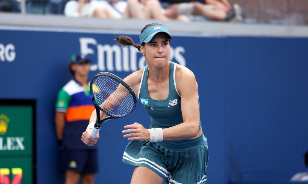 Flushing Meadows, New York - Sorana Cirstea of, Romania. 26th Aug, 2025. during second round match against Karolina Muchova at the US Open. Muchova won the match in three sets. Credit: Adam Stoltman/Alamy Live News