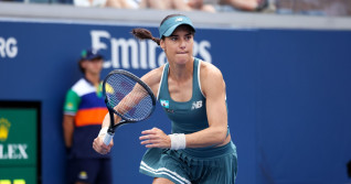 Flushing Meadows, New York - Sorana Cirstea of, Romania. 26th Aug, 2025. during second round match against Karolina Muchova at the US Open. Muchova won the match in three sets. Credit: Adam Stoltman/Alamy Live News