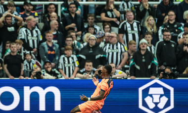 Marcus Rashford of Barcelona celebrates goal to make it 1-0 during the UEFA Champions League 2025/26 Phase MD1 Newcastle United vs Barcelona at St James's Park, Newcastle, United Kingdom, 18th September 2025 (Photo by Mark Cosgrove/News Images)