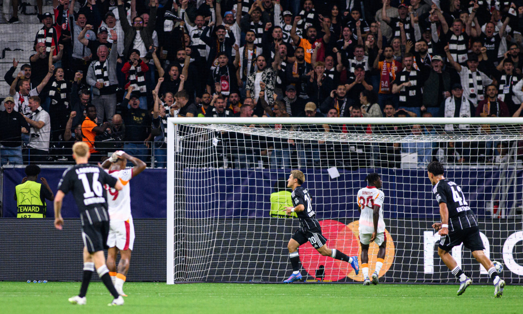 The match UEFA Champions League Eintracht Frankfurt v Galatasaray A.S. at Deutsche Bank Park
