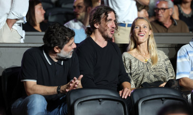 Carles Puyol and Vanesa Lorenzo attend Cap Roig Festival for Damien Rice concert