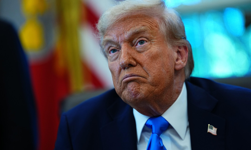 United States President Donald J Trump speaks to the media in the Oval Office of the White House in Washington, DC, USA, on Friday, September 19, 2025. In his remarks the President discussed the looming government shutdown and his two hour discussion with