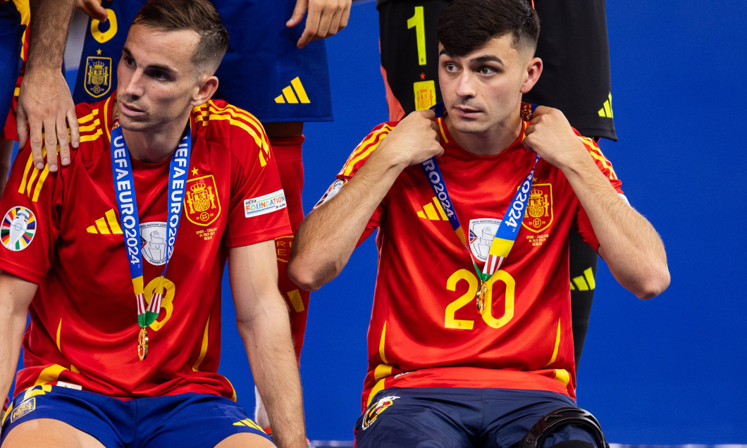 Spain vs England during the UEFA EURO, EM, Europameisterschaft,Fussball 2024 final match in Berlin, Germany Fabian Ruiz