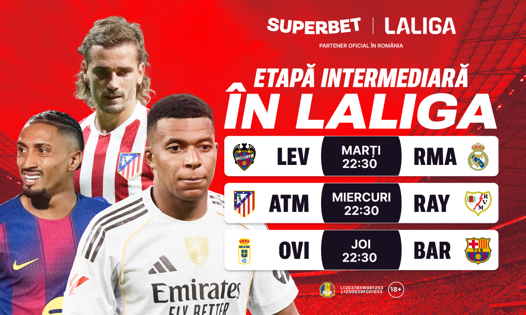 (P) Real, Atletico și Barcelona sub lumina reflectoarelor! Super Cote pentru etapa intermediară din LaLiga