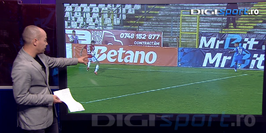 Marius Avram a analizat faza în care Universitatea Craiova a cerut penalty la Galați