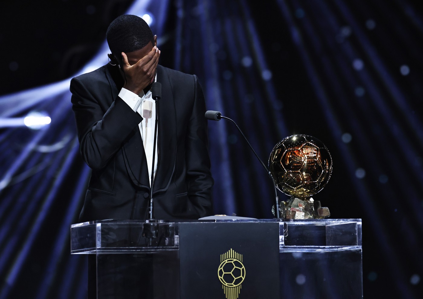Momentul în care Ousmane Dembele a cedat, la gala Balonului de Aur