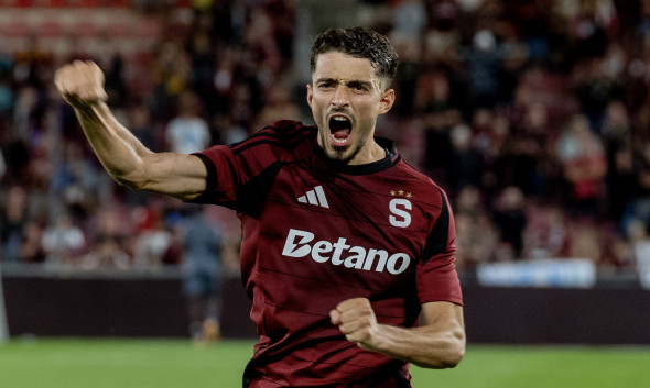 Praha 21.8.2025 Fotbal předkolo Konferenční ligy Sparta Riga