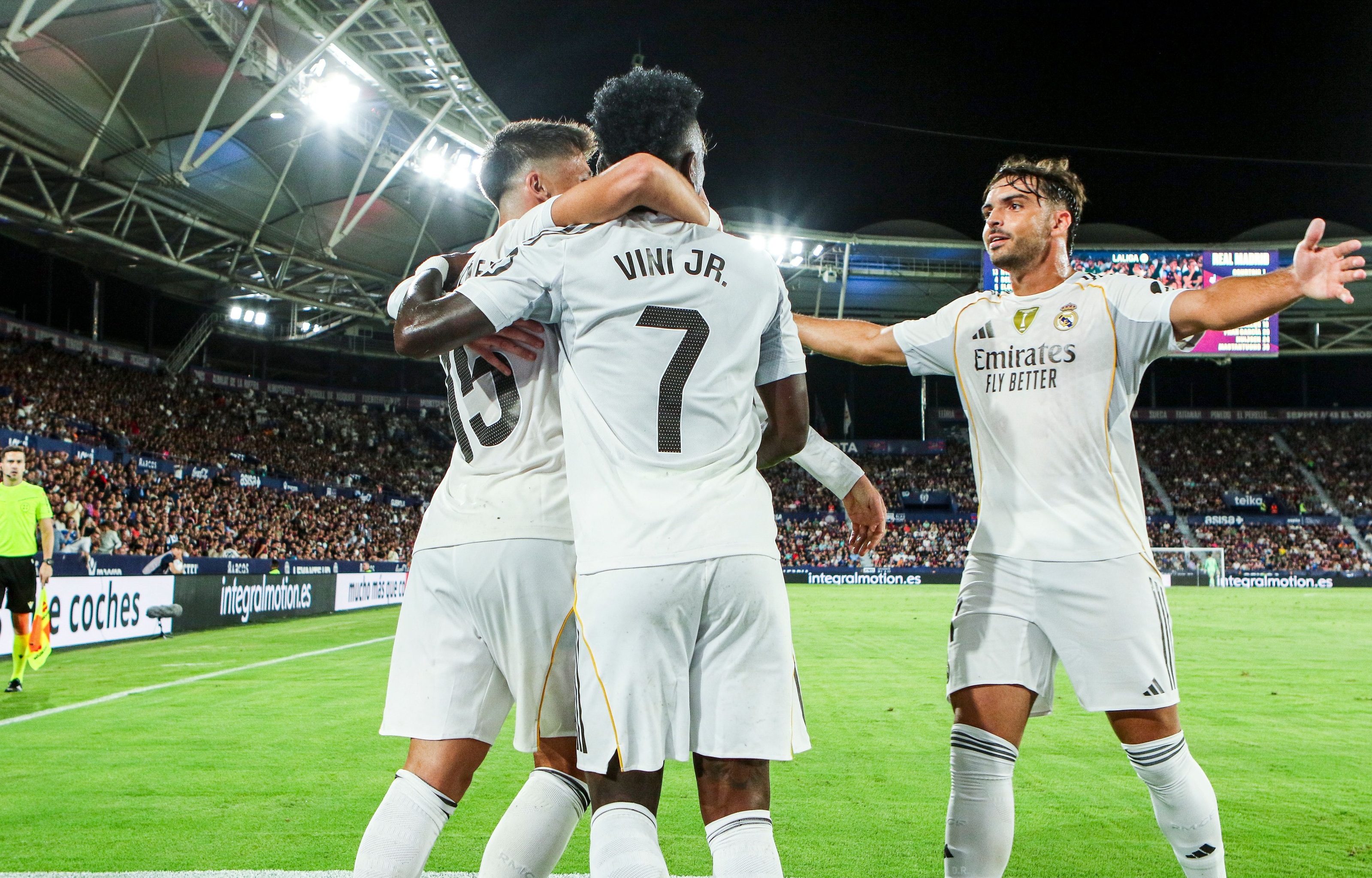 Reacția lui Vini JR, după ce a marcat unul dintre golurile carierei în Levante - Real Madrid 1-4