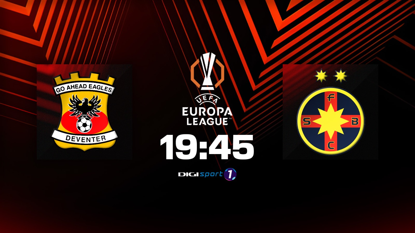 Go Ahead Eagles - FCSB, LIVE VIDEO, 19:45, Digi Sport 1. ECHIPELE DE START