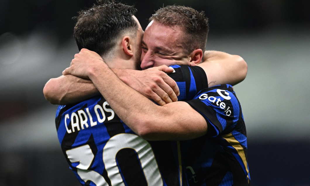 Mg Milano 06/05/2025 - Champions League / Inter-Barcellona / foto Matteo Gribaudi/Image nella foto: Davide Frattesi-Carl