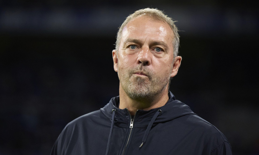 Hansi Flick head coach of FC Barcelona during the Spanish championship LaLiga football match between Real Oviedo and FC Barcelona on 25 September 2025 at Carlos Tartiere stadium in Oviedo, Spain