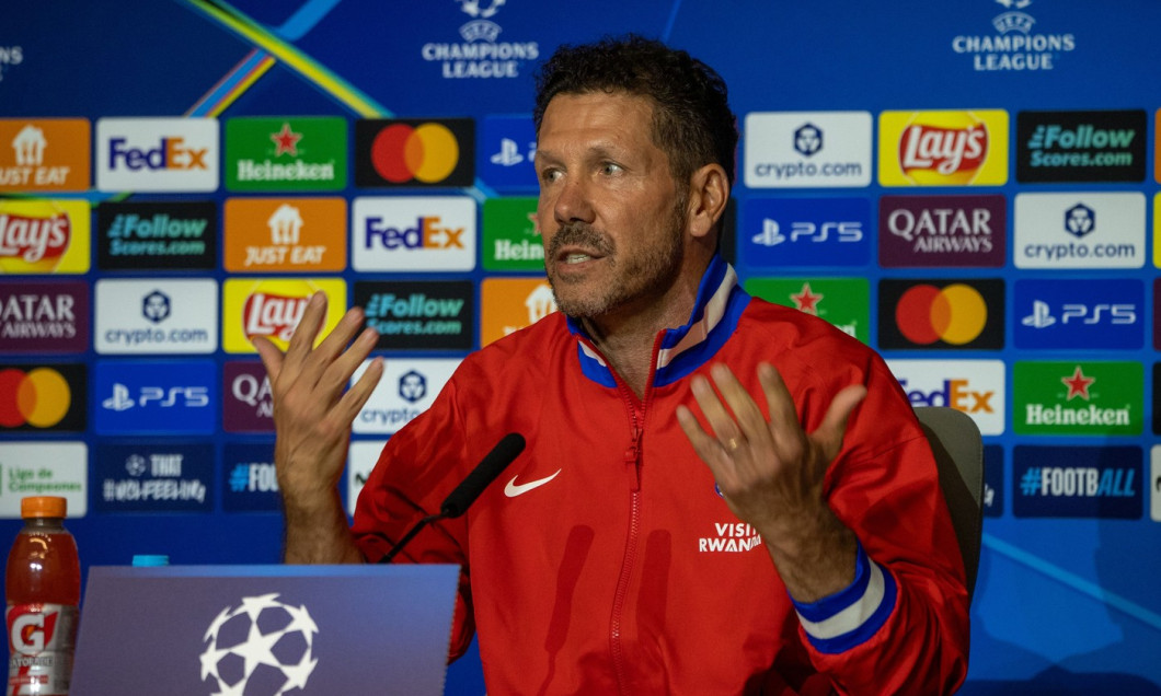 Atletico de Madrid Vs Eintracht Frankfurt Press Conference in Madrid - 29 Sep 2025
