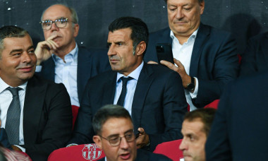 FC BARCELONA vs PARIS SAINT-GERMAIN October 1,2025 Luis Figo during the soccer match corresponding to the second match of the group stage of the UEFA Champions League between FC Barcelona and Paris Saint-Germain at Olimpic Stadium Lluis Companys of M