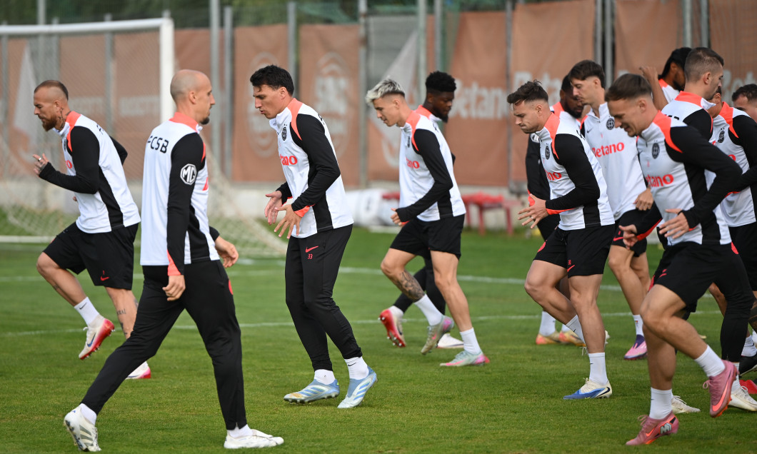 FOTBAL:ANTRENAMENT FCSB MECI YOUNG BOYS BERNA, UEFA EUROPA LEAGUE (1.10.2025)