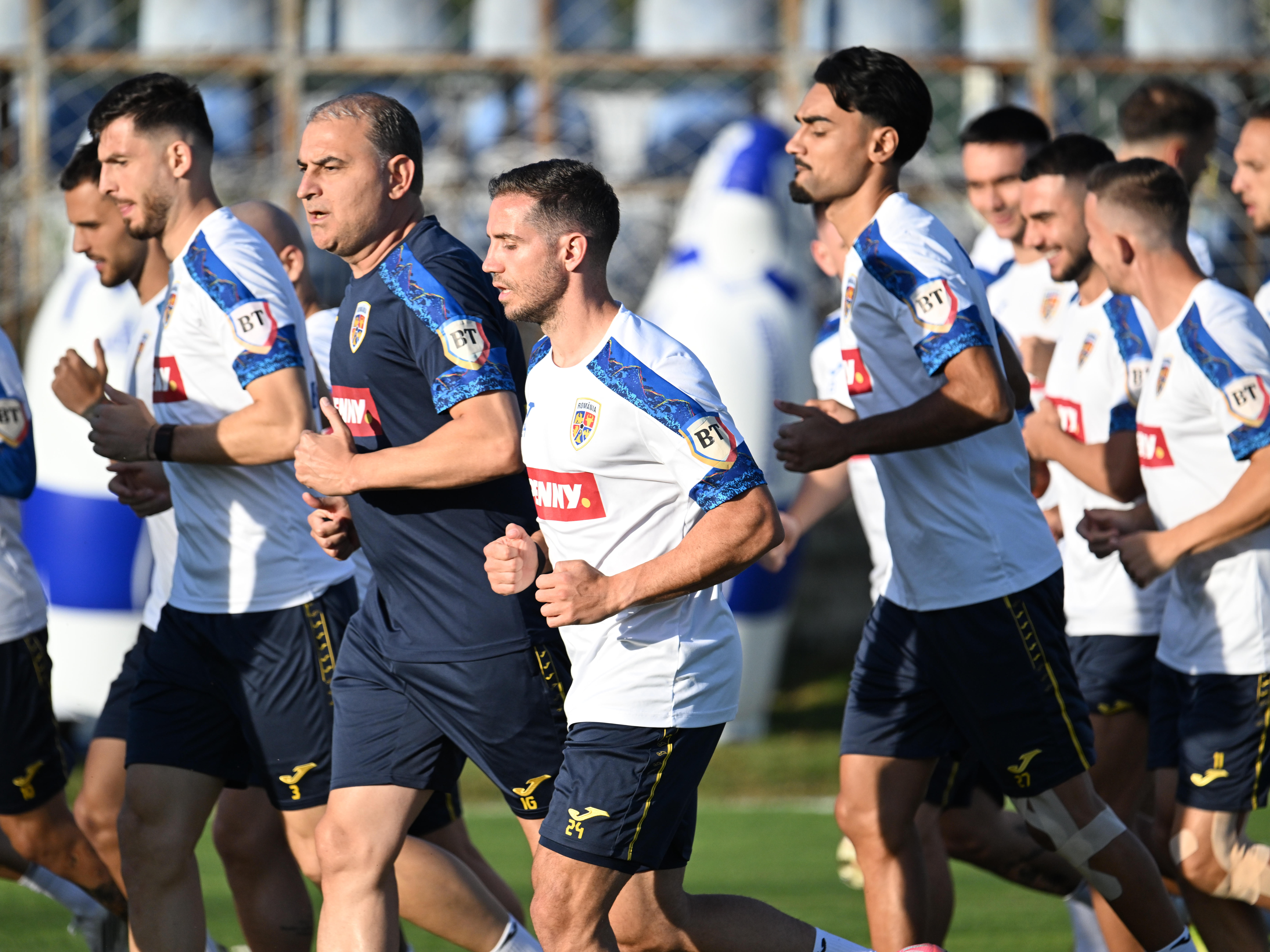 "Șifonat" la antrenamentul României! Fotbalistul FCSB-ului și-a făcut apariția cu ochiul vânăt