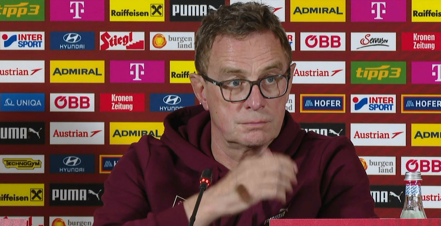 Cum a ajuns Ralf Rangnick la conferința de presă înainte de România - Austria