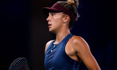 WUHAN, CHINA - OCTOBER 08: Jaqueline Cristian of Romania reacts in the Women s Singles Round of 32 match against Elena R