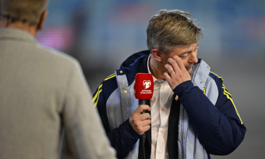 GOTHENBURG, SWEDEN 20251013Sweden's national team captain Jon Dahl Tomasson is interviewed after Monday's World Cup qualifying match in group B between Sweden and Kosovo at Ullevi, October 13, 2025 in Gothenburg, Sweden. Photo: Björn Larsson Rosvall/TT/Co