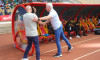 AHIDJO, CAMEROON - NOVEMBER 19: Coach Marc Brys of Cameroon and Michael Nees of Zimbabwe during the Men s 2025 Africa Cu
