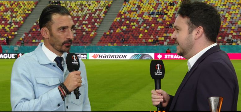 Întrebat de Mamadou Thiam, Elias Charalambous a răspuns imediat, înainte de FCSB - Bologna