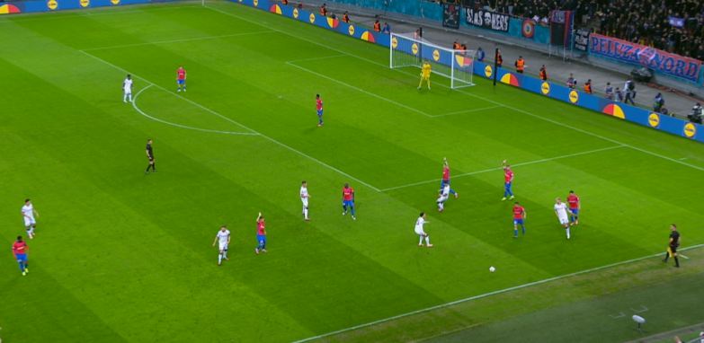 FCSB - Bologna 0-2, Digi Sport 1. Start dezastruos pentru roș-albaștri. Dallinga a majorat diferența