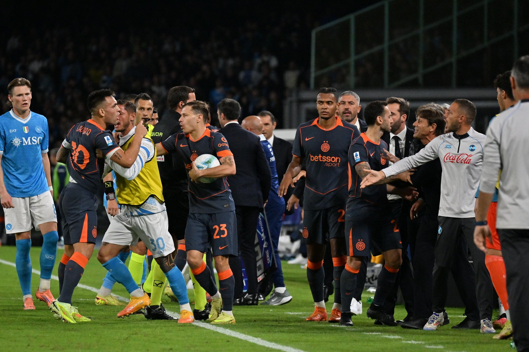 Antonio Conte, prima reacție după ce a fost la un pas să se ia la bătaie cu Lautaro Martinez