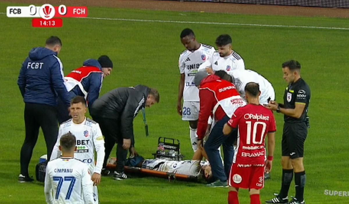 Accidentare gravă pentru ”Edgar Davids de România”. A fost dus direct la spital