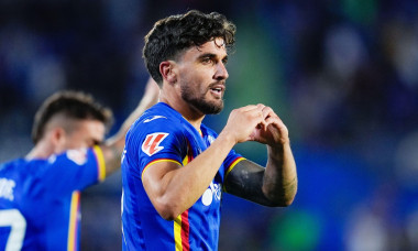 Mauro Arambarri of Getafe CF celebrates a goal during the Spanish championship LaLiga football match between Getafe CF and Deportivo Alaves on 24 September 2025 at Coliseum de Getafe stadium in Getafe, Spain