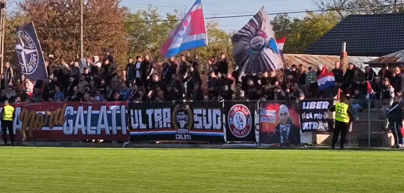 Imaginile care pot face înconjurul lumii! De unde au văzut ultrașii interziși pe stadion meciul Oțelului din Cupa României
