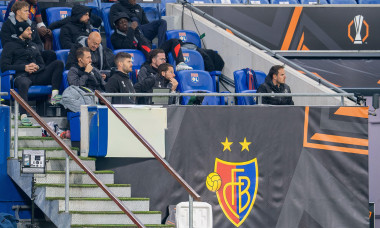 Lyon, France. 23rd Oct, 2025. Lyon, France, October 23th 2025 Substitute player FC Basel 1893during the Europa League football match between Olympique Lyon and FC Basel 1893 at OL Stadium in Lyon, France. Pascal von Büren (Pascal von Büren/SPP) Credit: SP