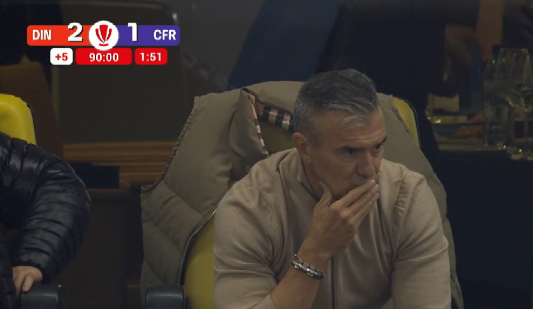 Cum a fost surprins Daniel Pancu, după ce Dinamo a întors scorul în minutul 90+2 al meciului cu CFR Cluj