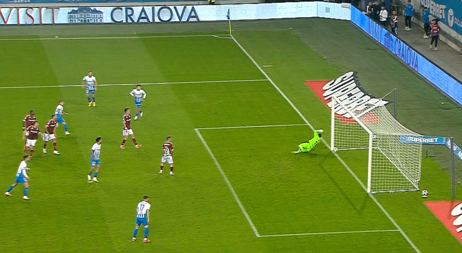 Universitatea Craiova - Rapid 1-1, ACUM, Digi Sport 1. GOOL! Adrian Rus a restabilit egalitatea