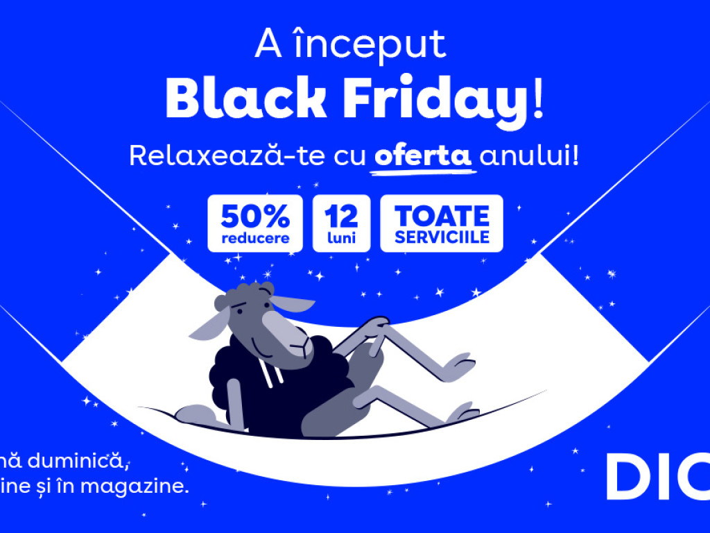 Black Friday simplifică alegerea: abonamentele DIGI au preț redus cu 50% timp de un an