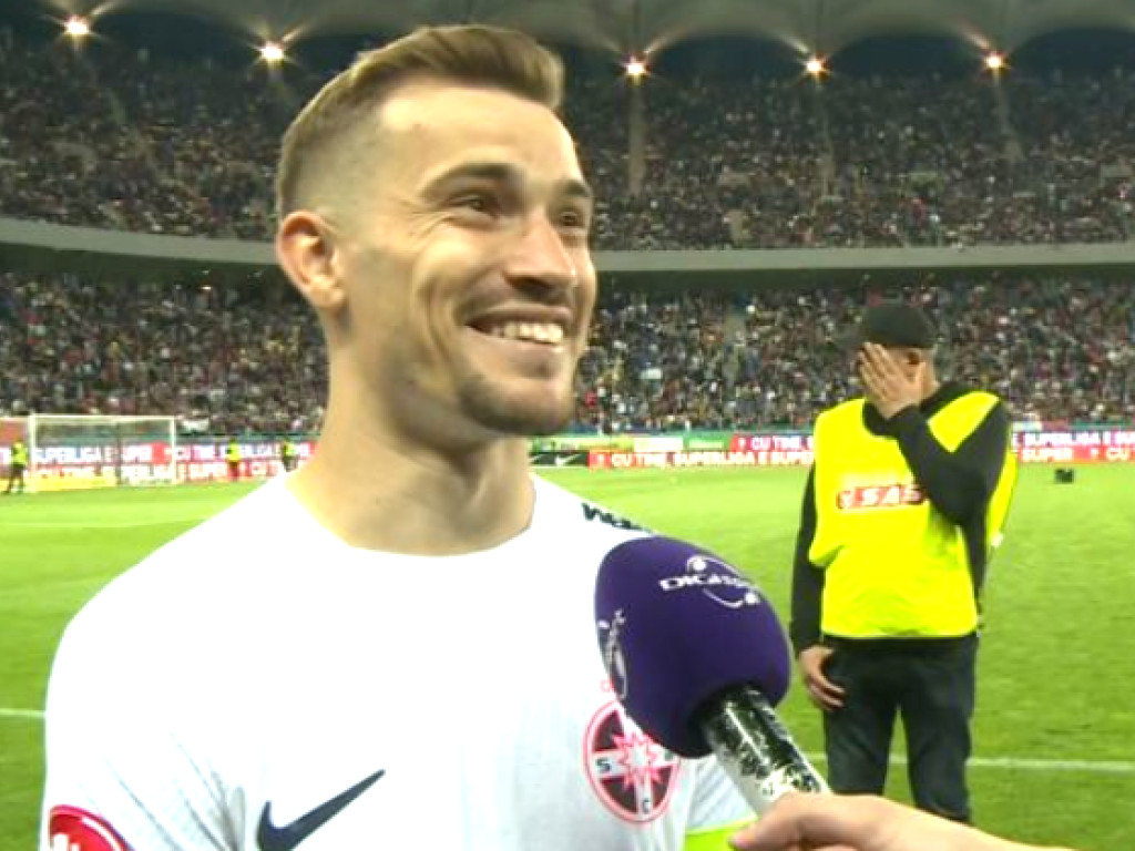 Darius Olaru a spus cum a reușit să marcheze eurogolul din Basel - FCSB 3-1: "A fost de nicăieri!"