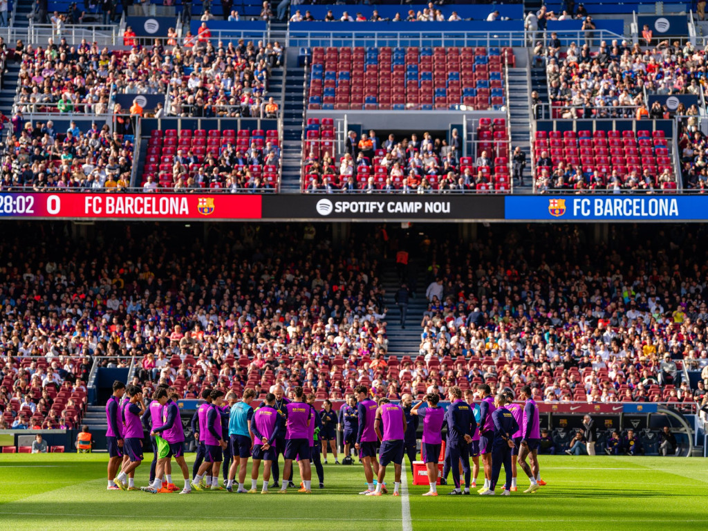 După primul antrenament pe Camp Nou, Barcelona a anunțat care va fi primul meci oficial pe noul stadion