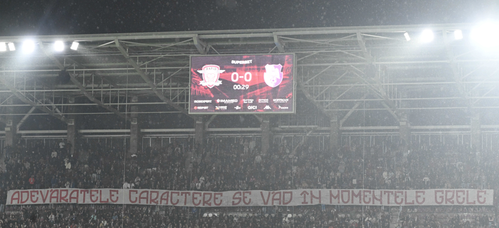 La unison! Ce a scandat tot Giuleștiul, în finalul partidei Rapid - FC Argeș