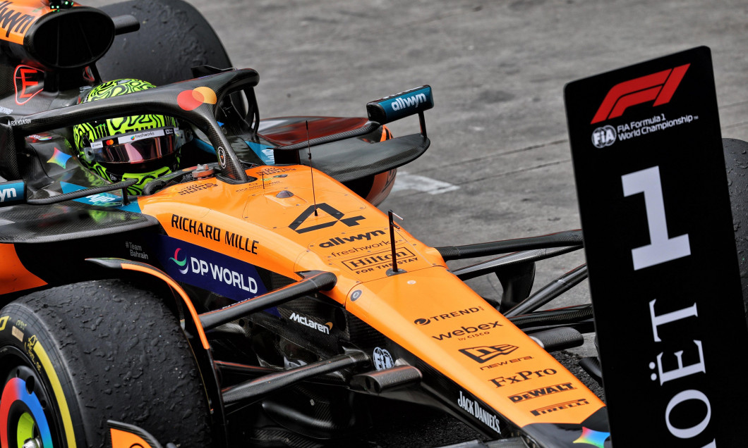 Race winner Lando Norris (GBR) McLaren MCL39 in parc ferme. 09.11.2025. Formula 1 World Championship, Rd 21, Brazilian Grand Prix, Sao Paulo, Brazil, Race Day. Photo credit should read: XPB/Alamy Live News.