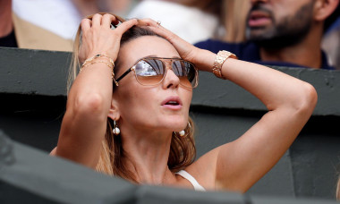 Jelena Djokovic in the players box on centre court ahead of the match between Novak Djokovic and Flavio Cobolli on day ten of the 2025 Wimbledon Championships at the All England Lawn Tennis and Croquet Club, London. Picture date: Wednesday July 9, 2025.